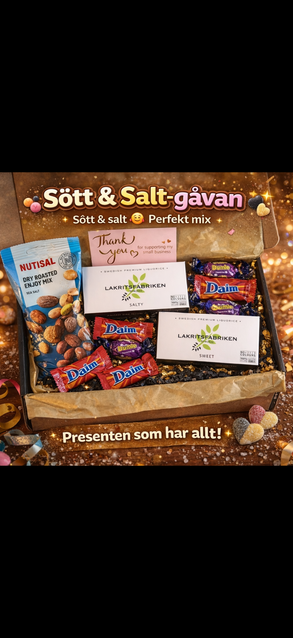 Sött & saltgåvan - Perfekt för gottegrisar