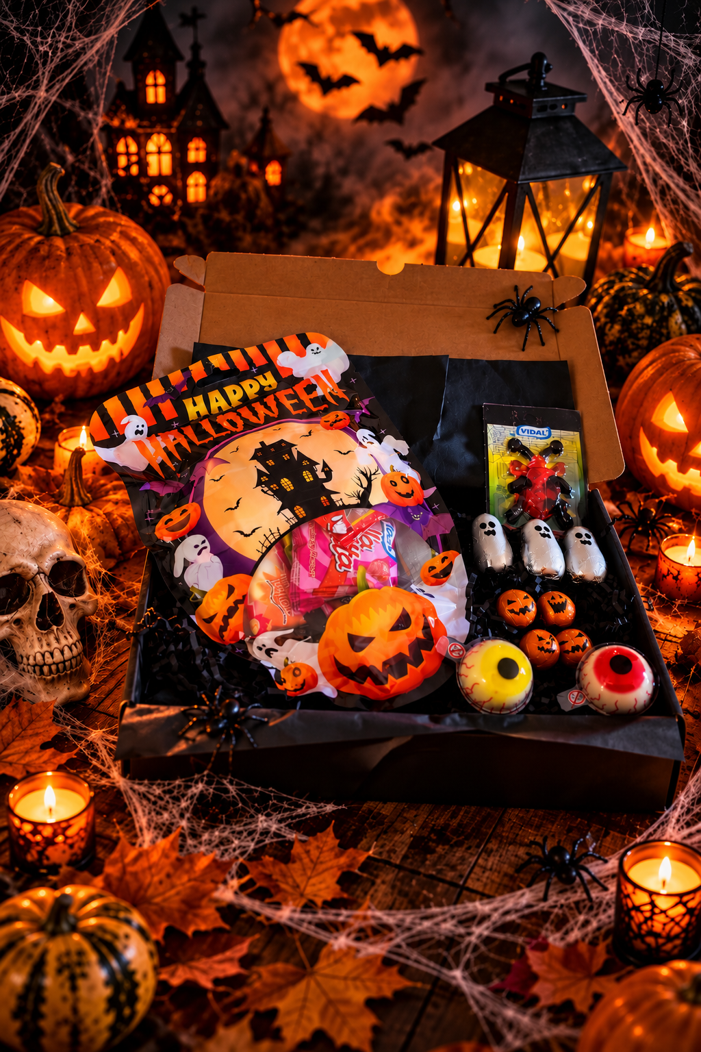 Halloweenbusgåvan – Bus, godis och rysligt skoj i en och samma box! 👻🎃☠️