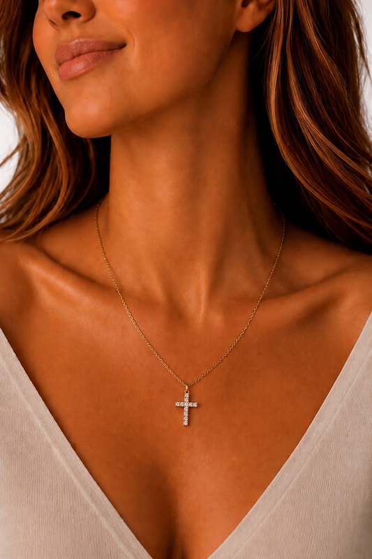 Whisper Gold Cross